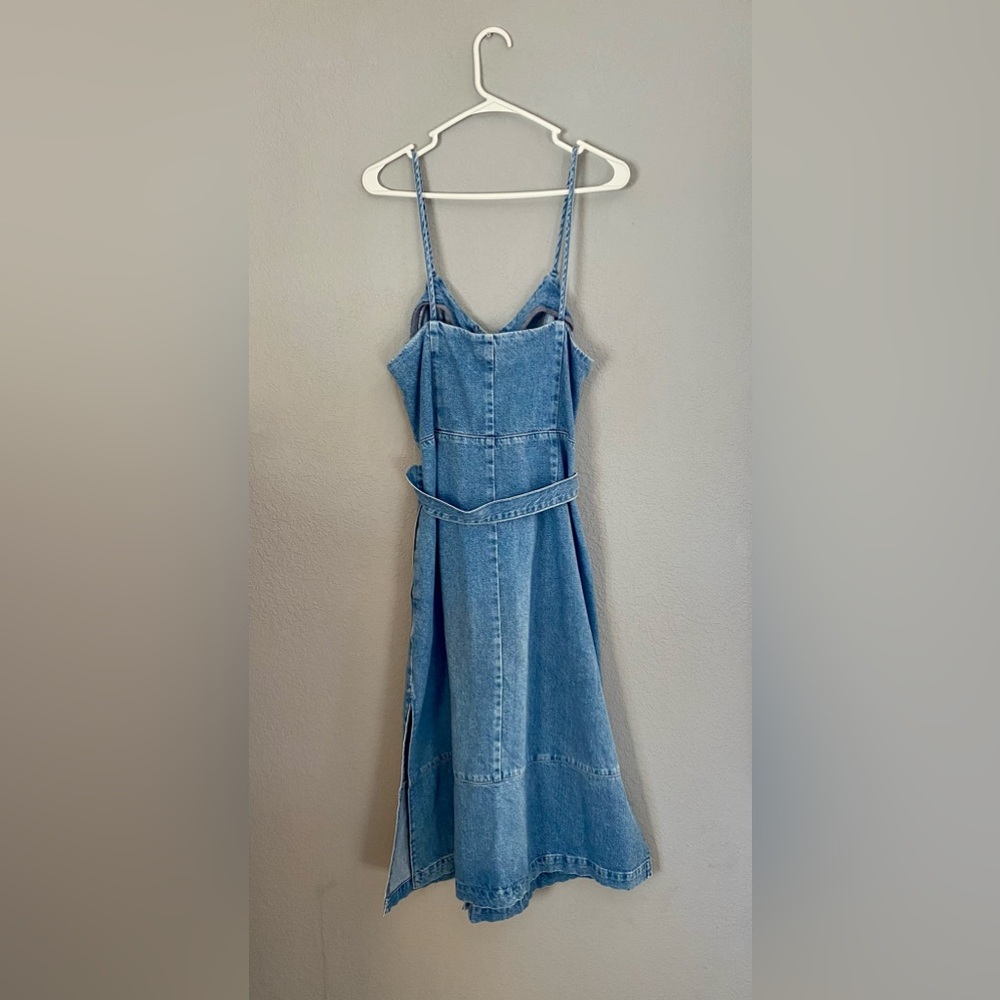Topshop Blue Denim Dress - Picture 2 of 4